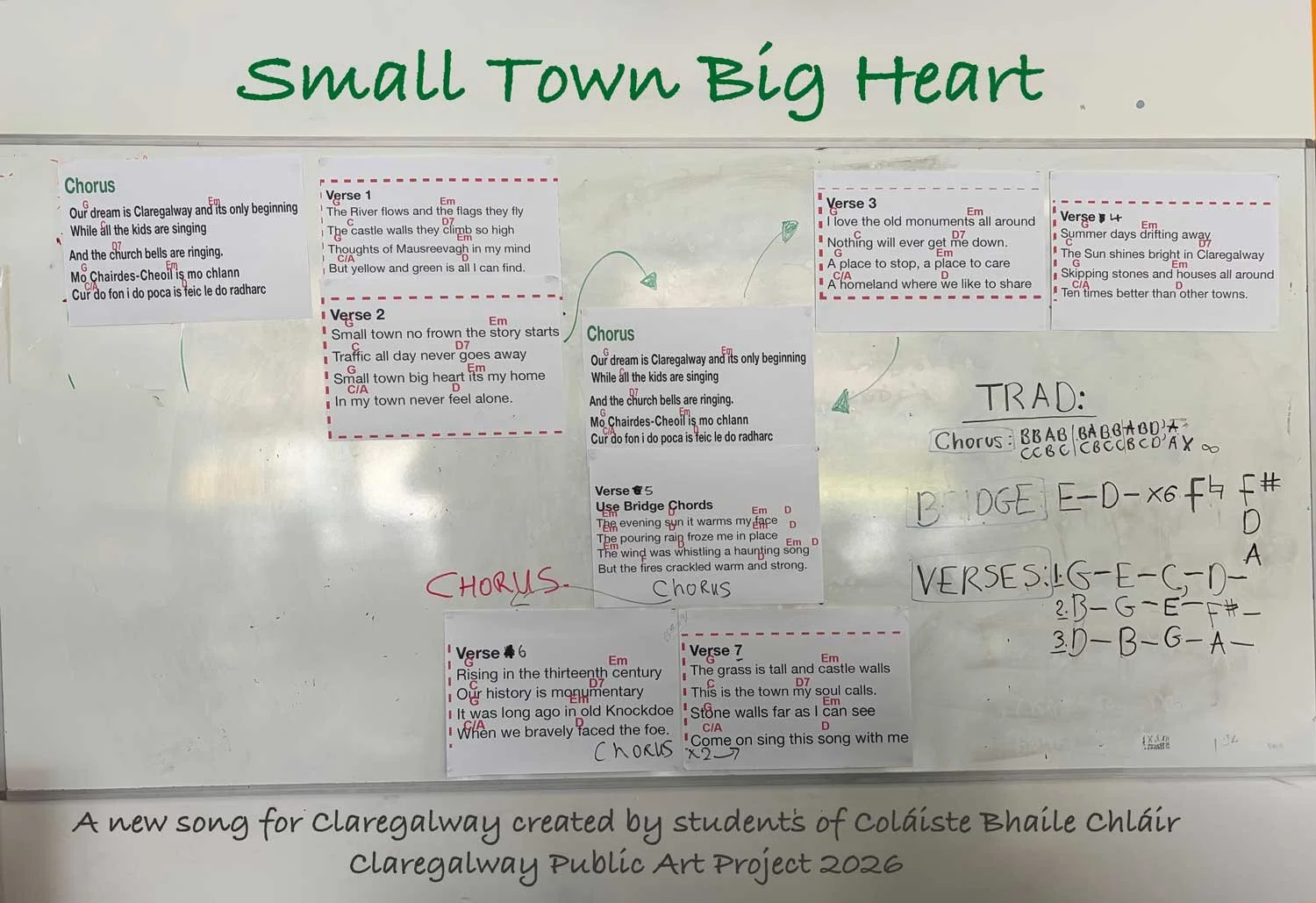 Small Town Big Heart                     A New Song for Claregalway 
