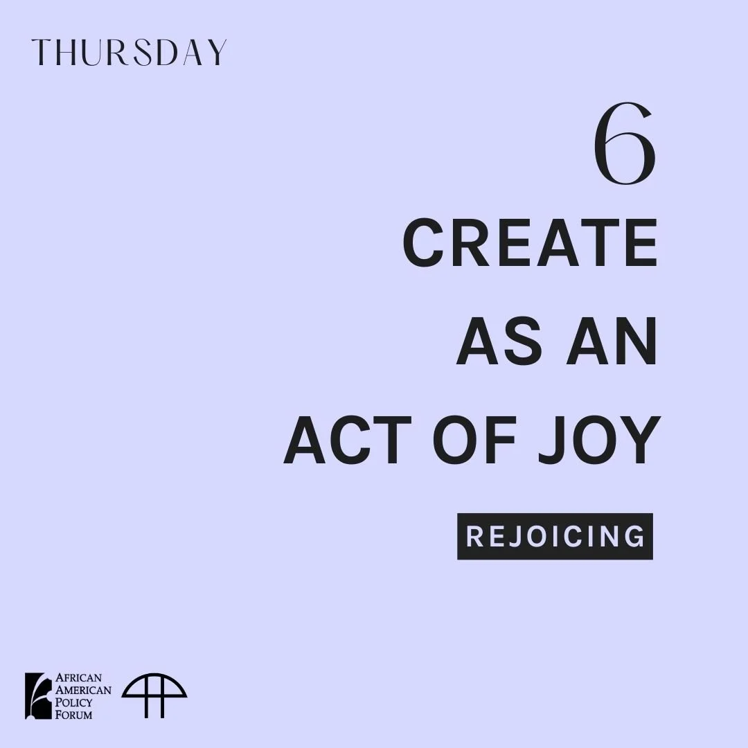 Day 6 - Create as an Act of Joy