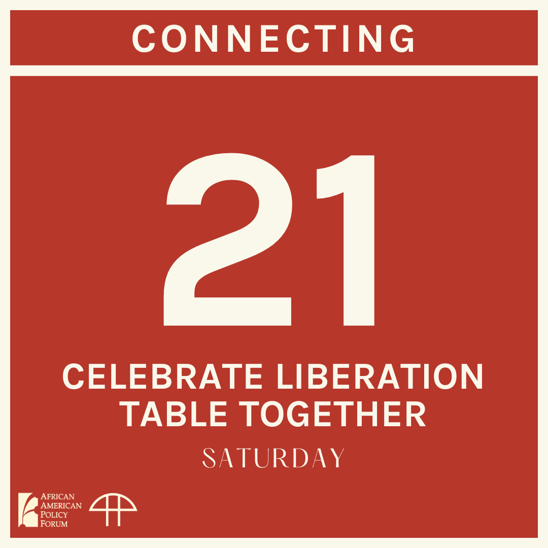 Day 21 - Celebrate Liberation Table Together