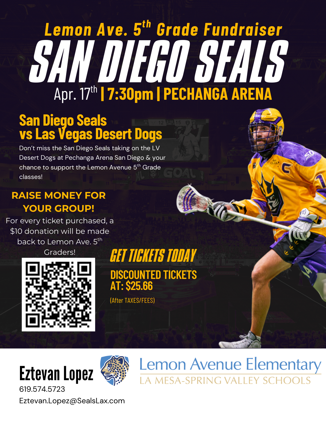 Seals Lacrosse Game - 5th Grade Fundraiser