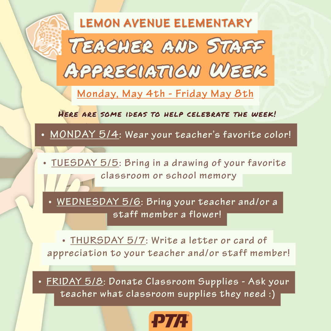 Teacher &amp; Staff Appreciation