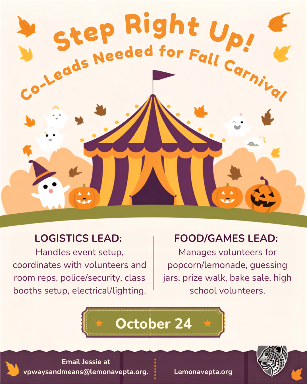 Fall Carnival Help Needed