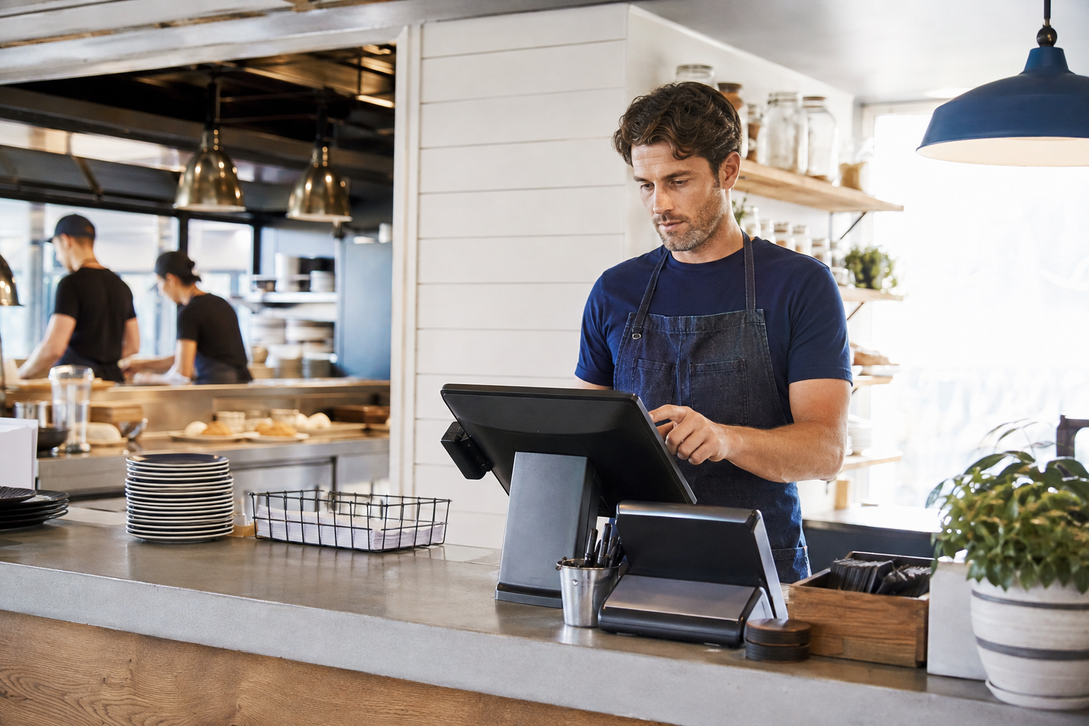 Modern point-of-sale system helping a South Bay business manage checkout and daily operations
