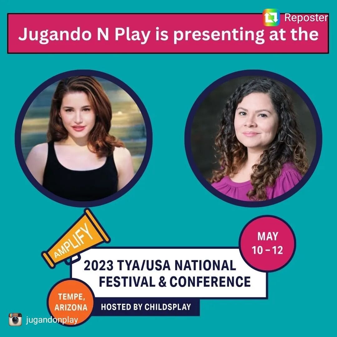I'll be presenting at the @tyausa1965 conference in May about my work with @jugandonplay Excited to connect and share! #tya #theatreforyoungaudiences