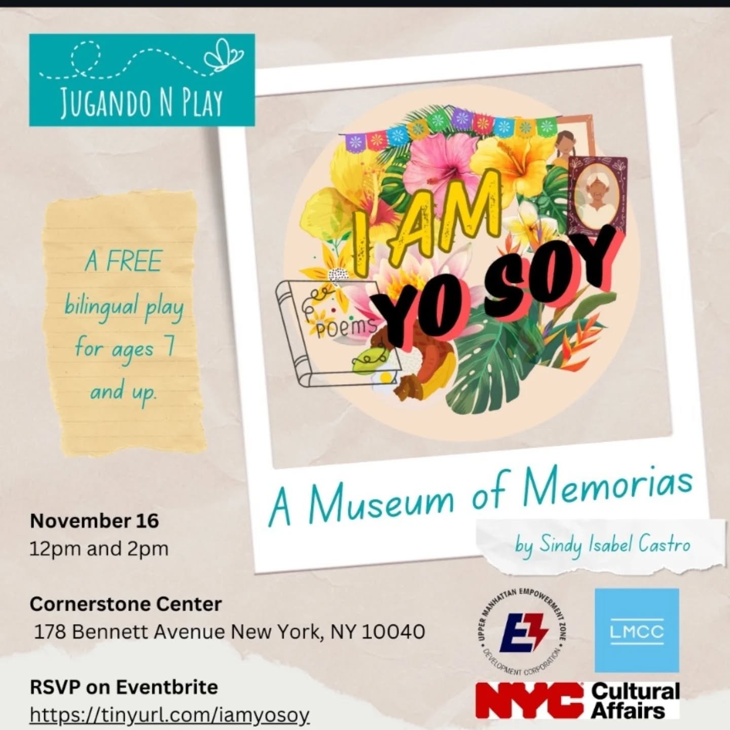 My new play!

RSVP for FREE - www.tinyurl.com/iamyosoy