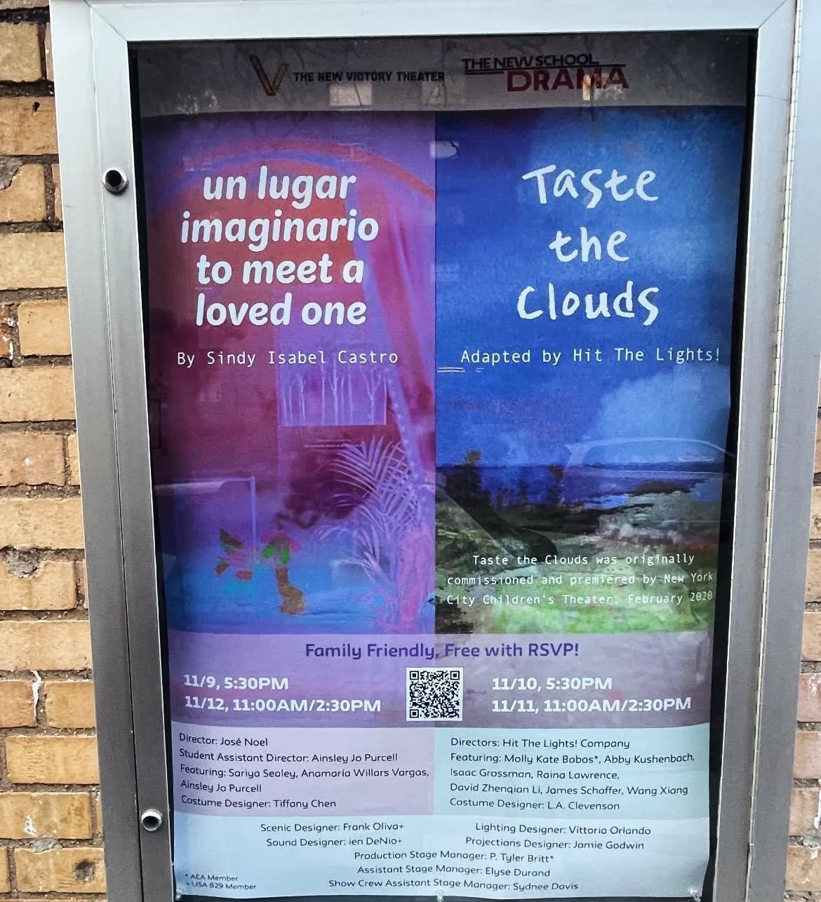 TYA shows this weekend thanks to @newvictorytheater and @newschoolperformingarts . My play is being presented on Thursday and Sunday! Link to RSVP for free tickets in the bio.