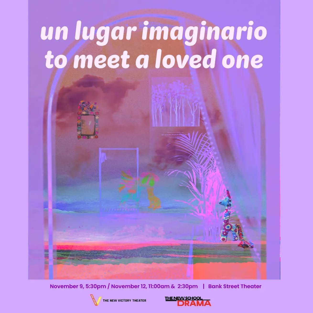 My play "un lugar imaginario to meet a loved one" is being produced in partnership with @newvictorytheater and @newschoolperformingarts . Nov  9 and 12. Free. RSVP link in bio.

Pics from Jos&eacute; Noel from tech. He's directing and I'm s