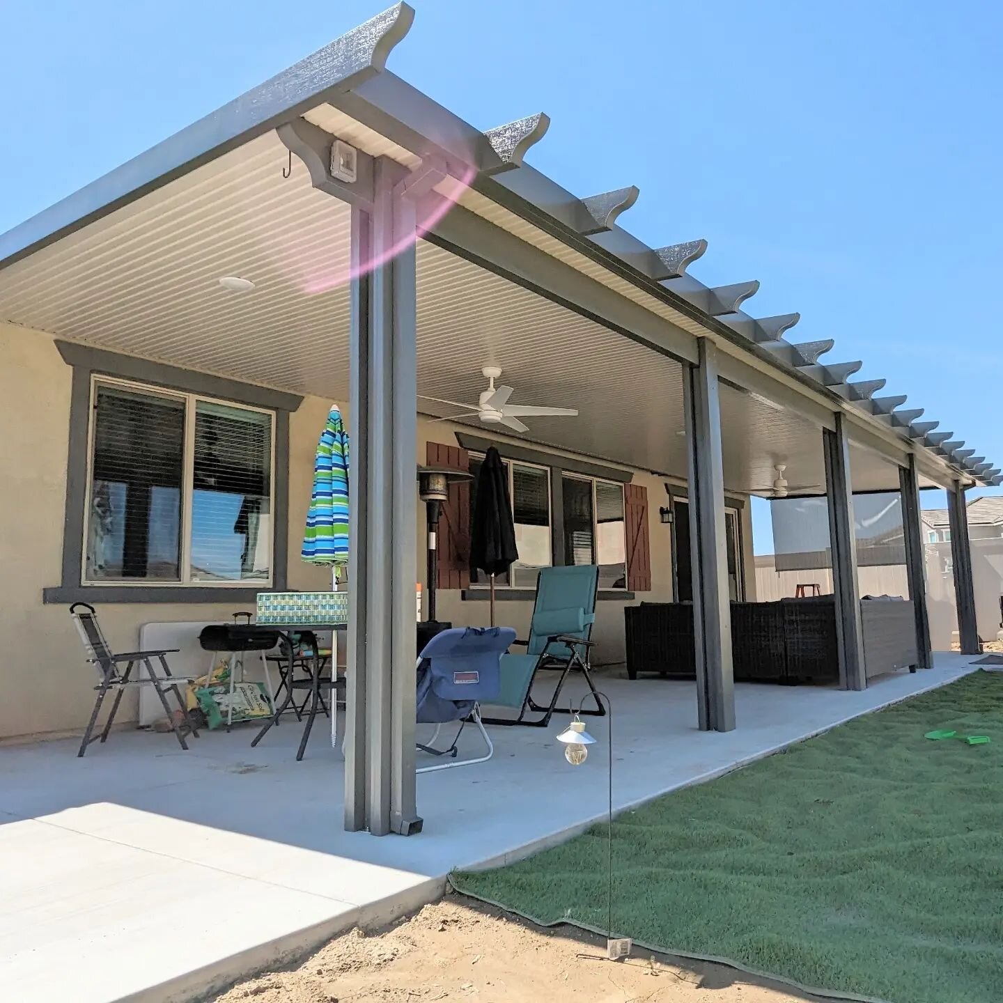 🌞Now is the time! Call to get your patio cover before the summer rush!🌞

(951)426-7897

FREE ESTIMATES

13'x42' solid non insulated patio cover
Slate trim/Maple Roof/Scallop EC
2 ceiling fans/3 LED recessed lights/2 outlets

#homeimprovement #patio
