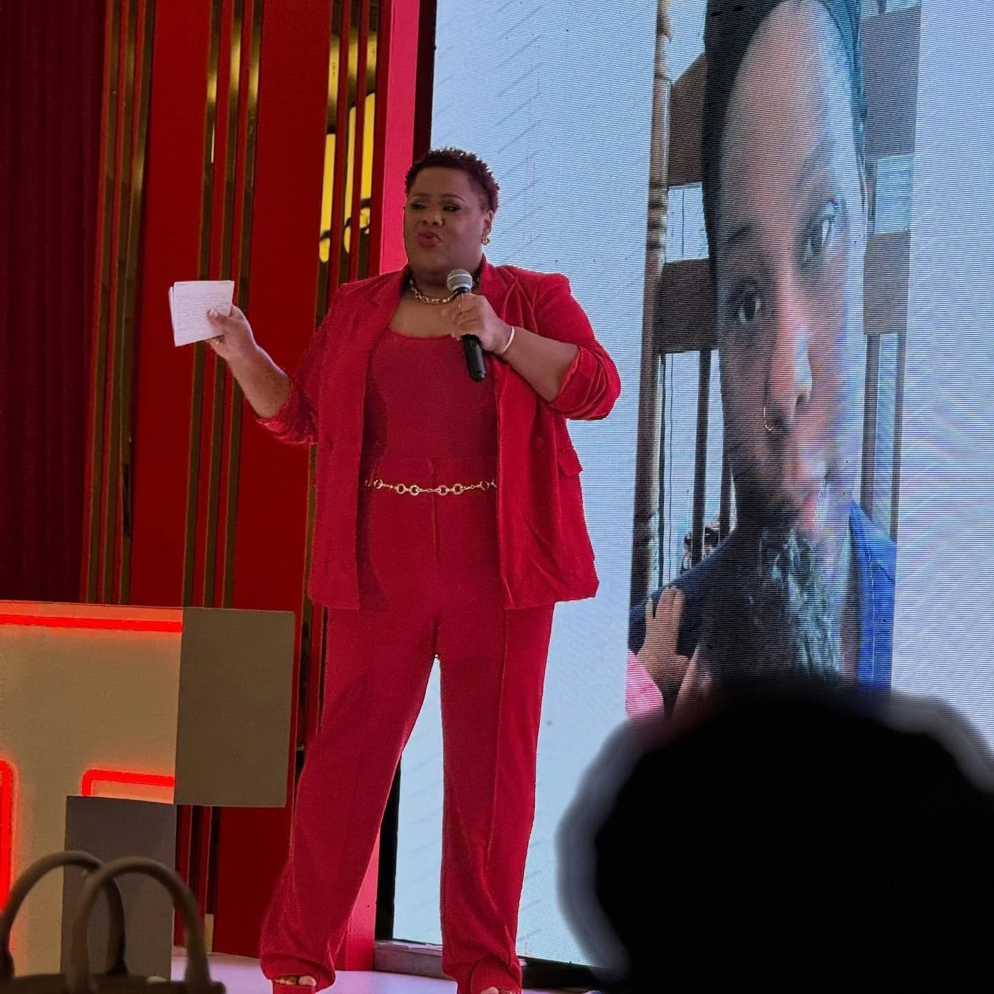 The face I make when I see someone shrinking,
(I can&rsquo;t wait to share the story behind the photo in the photo)

But tonight &hellip; here&rsquo;s a loud and gentle reminder.

Stop playing small. Your presence is necessary.
There are rooms waitin