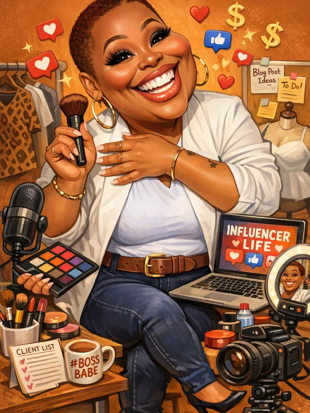 I caved in yall 🤣&hellip;..

These are just too cute! 

The beauty influencer was the first image Quanda Chaquita gave me. I had to go back and say &ldquo; NOW GIRL!&rdquo;. 

She got it right the second time! 🤣

Did y&rsquo;all do one?!?? Let me s