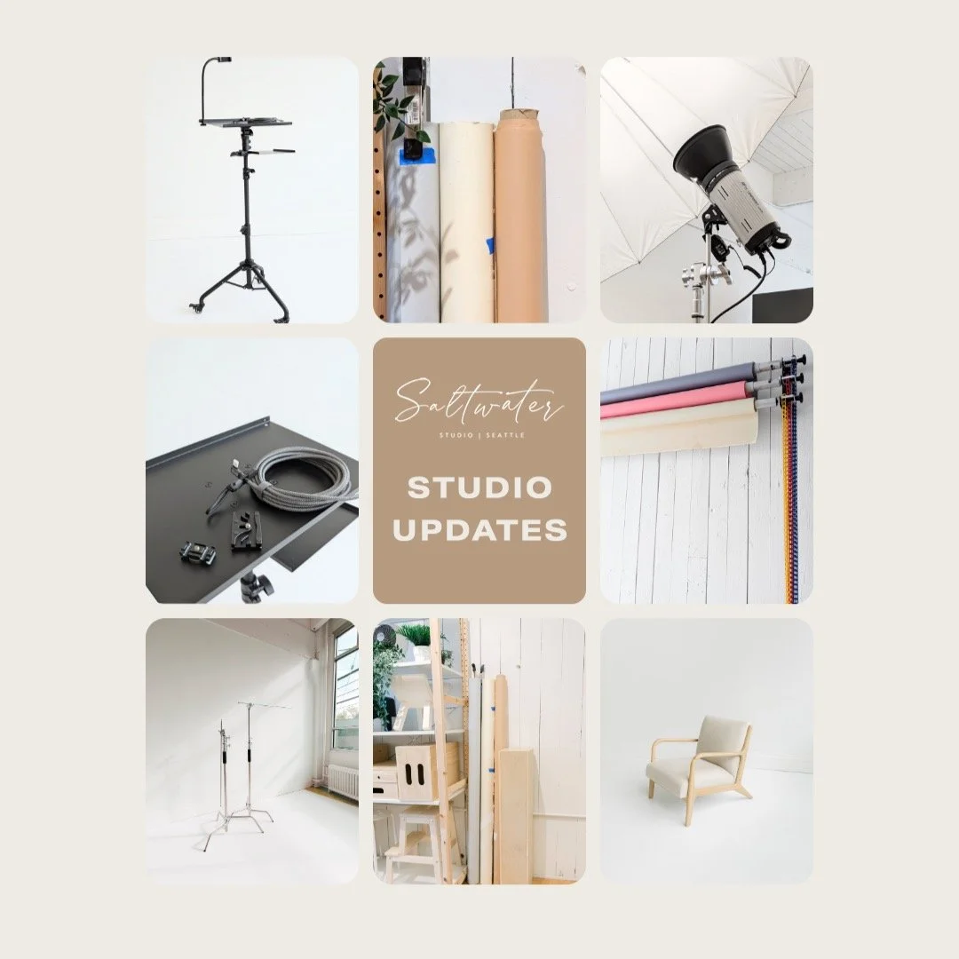We are very excited to share a few fun additions to the studio that are available to members and hourly renters! 

- New Savage seamless paper colors have been added: Fashion Grey, Coral, Bone

- 3 additional 53" seamless paper backgrounds in Ca