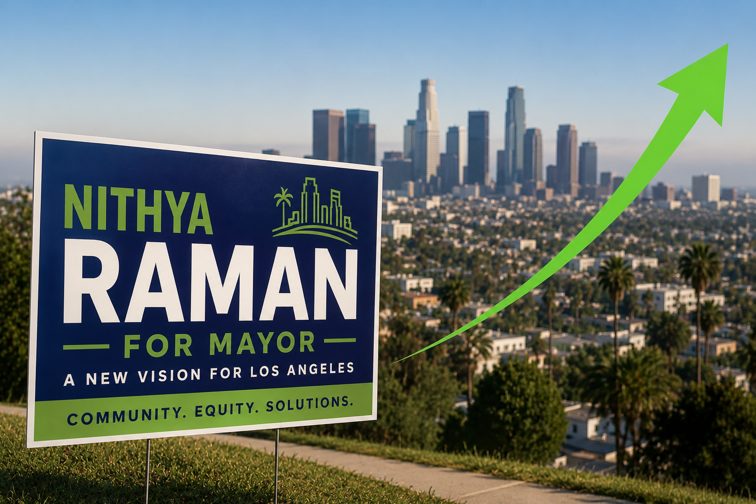 Nithya Raman is Going to be the Next Mayor of Los Angeles - 38%^