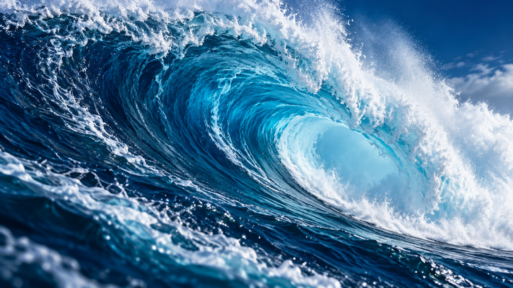 Blue Wave Forming