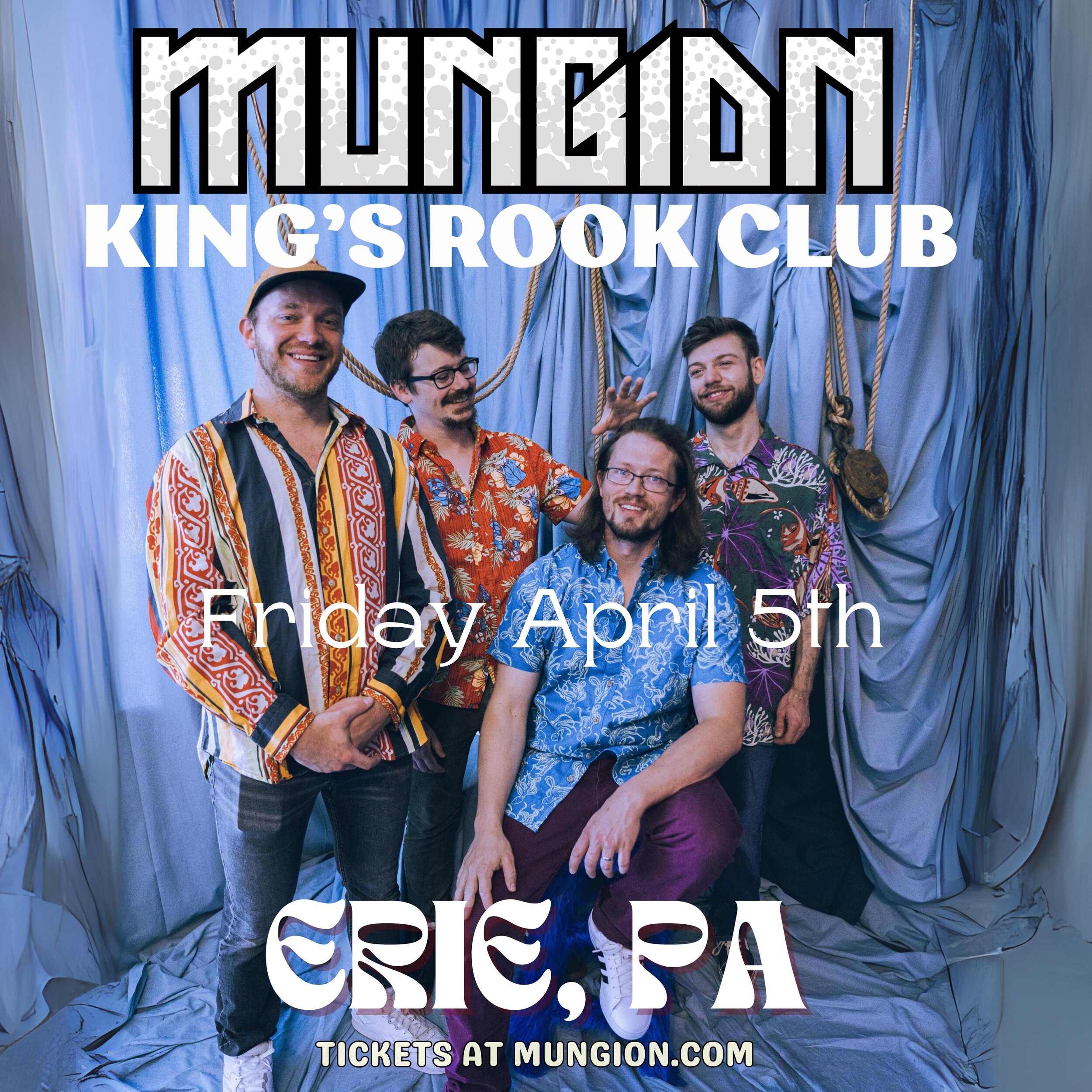 👑 ERIE BOUND! Just a reminder that we&rsquo;ll be at the legendary @kingsrookclub Friday April 5th. You know the drill! Cannot wait to rip it up with the PA fam again.