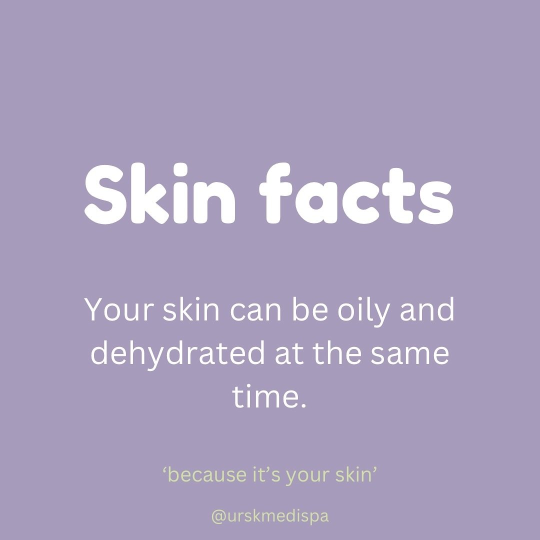 Did You Know Your Skin Can Be Oily and Dehydrated at the Same Time! 

Most of us think we just have a combination skin type but what is actually happening? 

When your skin is dehydrated, it goes into overdrive, producing excess sebum to compensate f