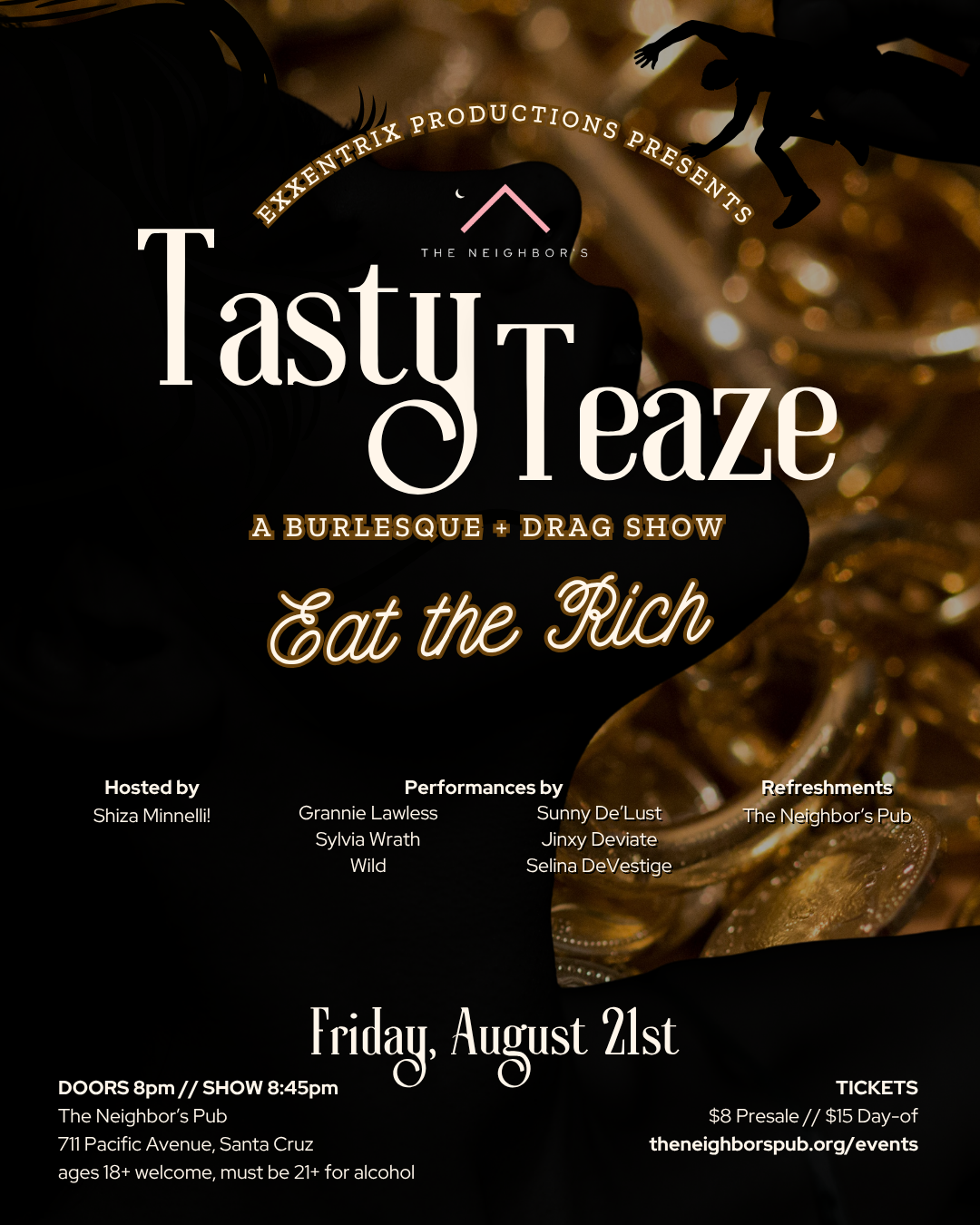 Tasty Teaze Burlesque + Drag Show