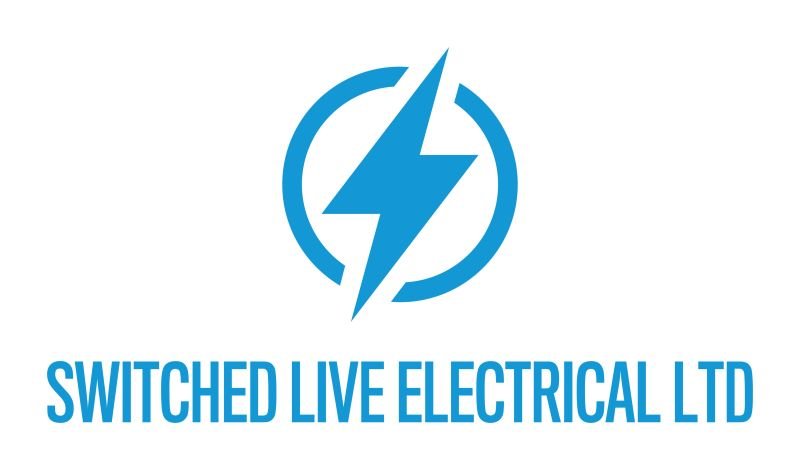 Blue lightning bolt logo with text "Switched Live Electrical Ltd."