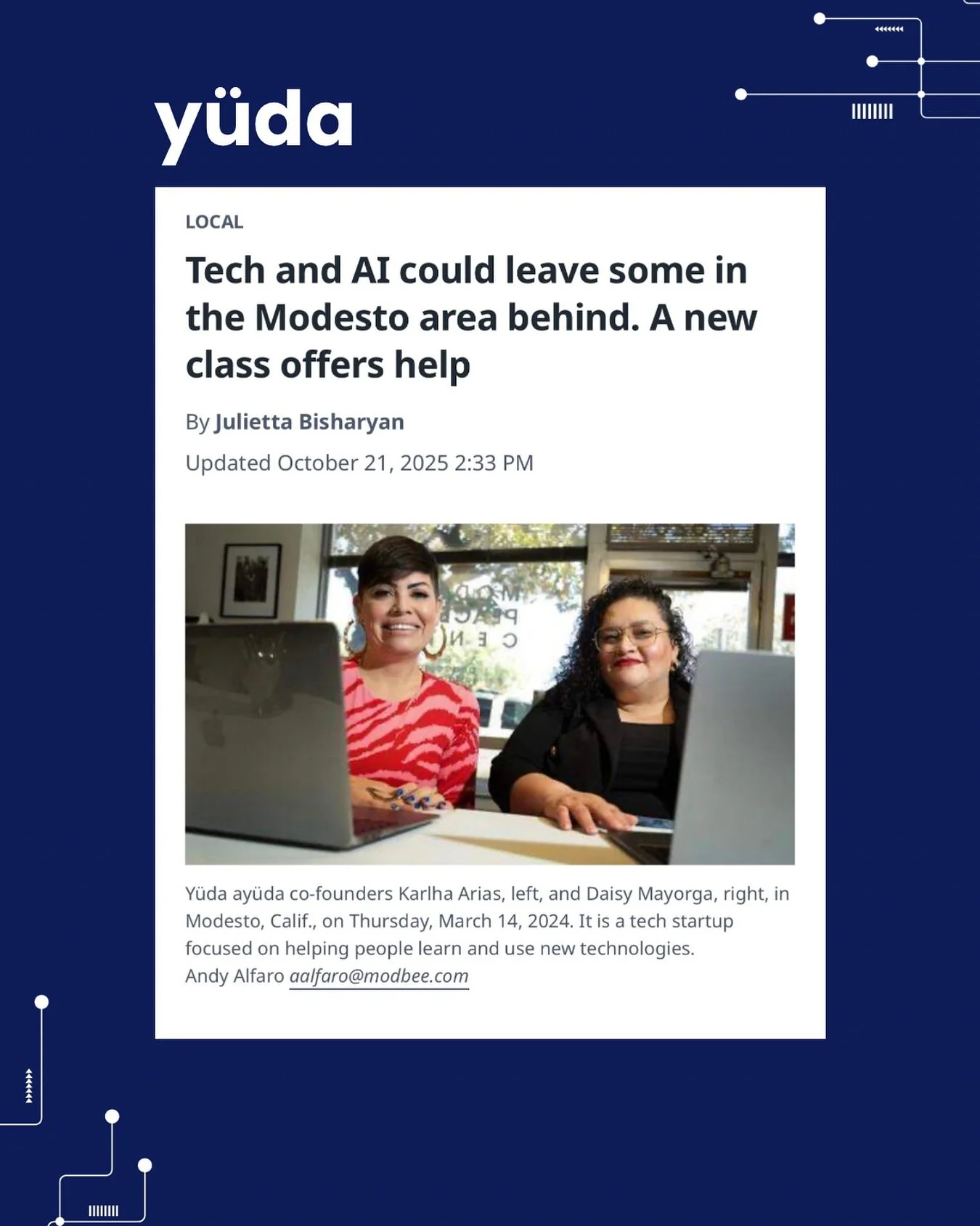 We see it every day.
We hear all of you.
The mamá trying to log into her kid’s school app.
The worker who lost hours because the schedule moved online.
The student who wants to learn AI but can’t afford a laptop.
This is Californ