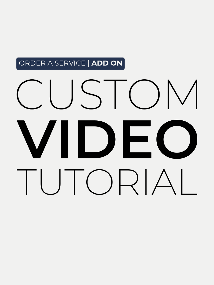 Custom Video Tutorial (Add On)