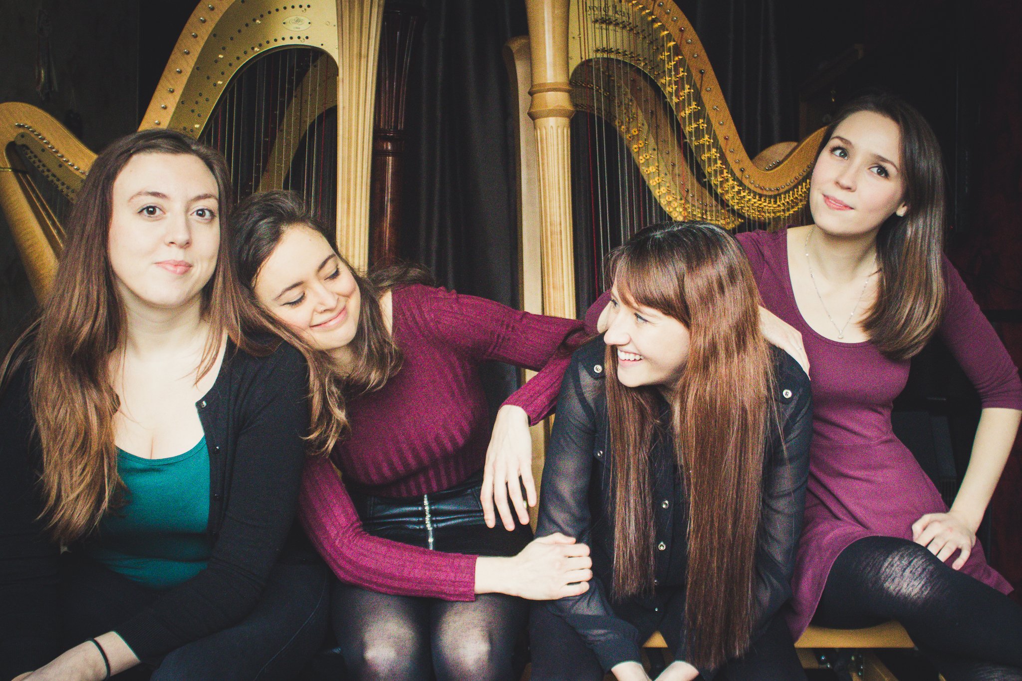 Ensemble Photography with CLOUDS Harp Quartet
