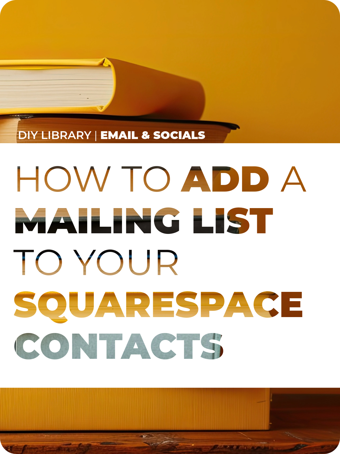 How To Add a Mailing List to your Squarespace Contacts