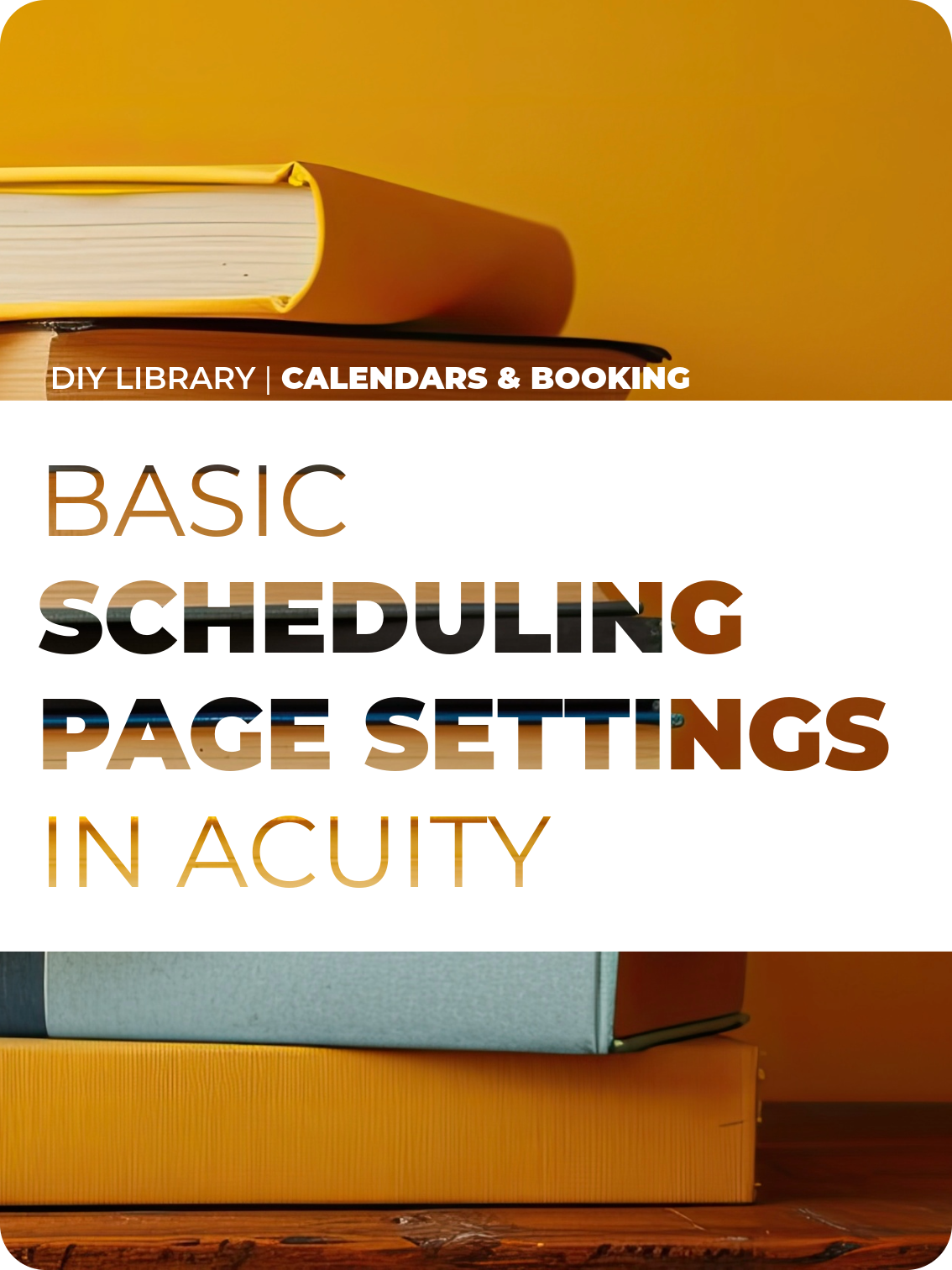 Basic Scheduling Page Settings in Acuity