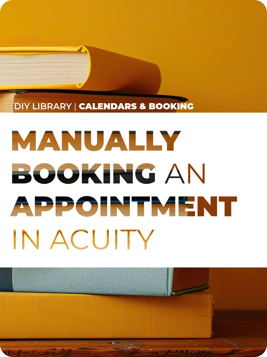 Manually Booking an Appointment