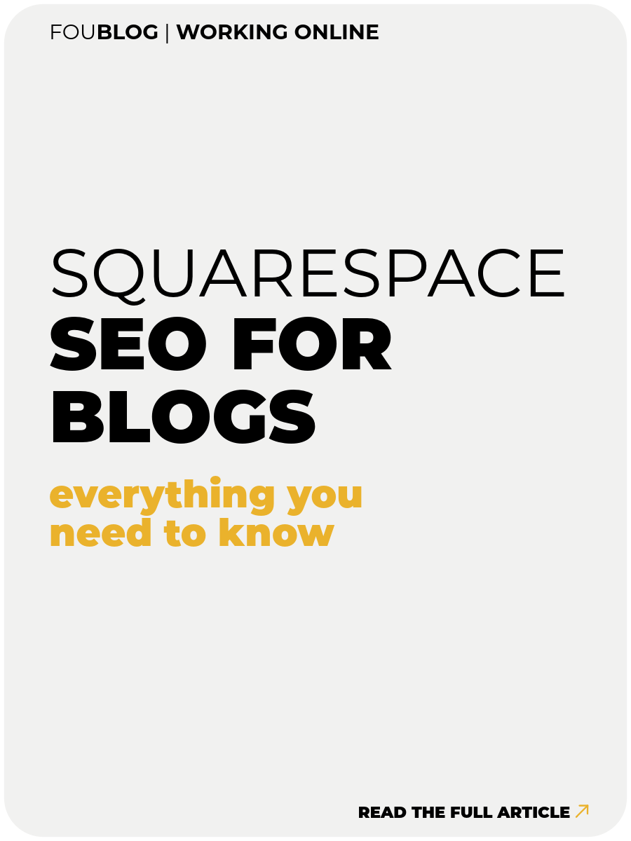 Squarespace SEO for Blogs: Everything You Need to Know