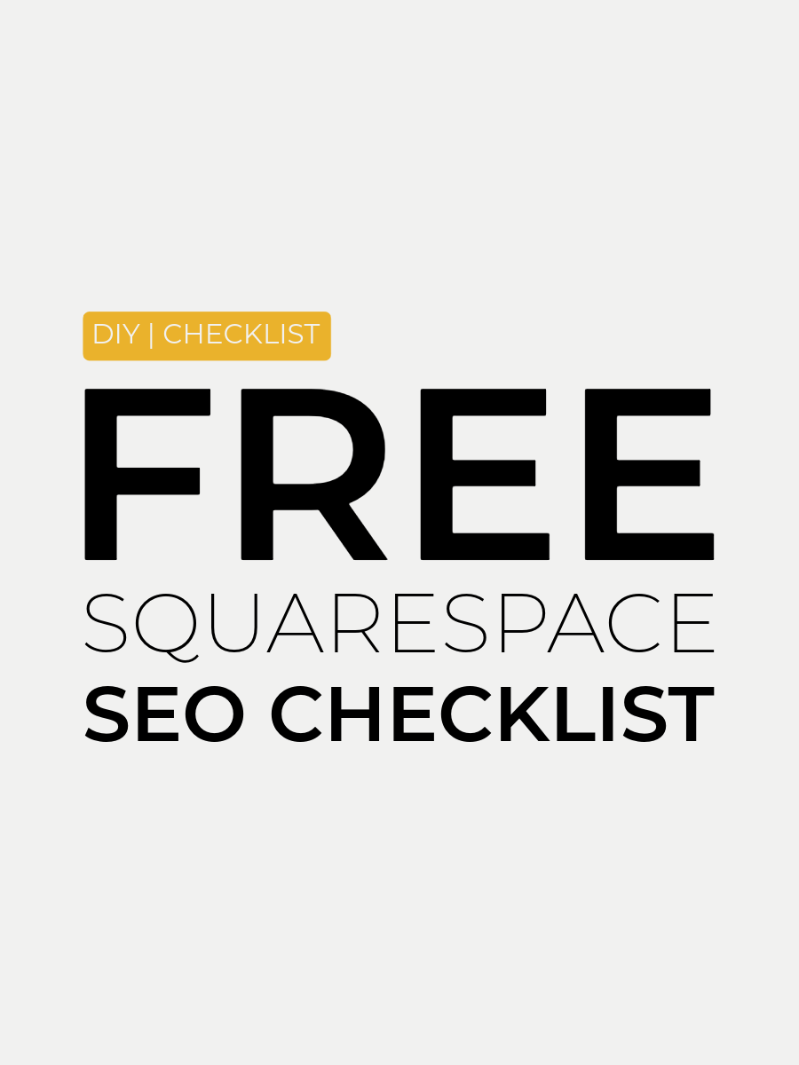 Free Squarespace SEO Checklist