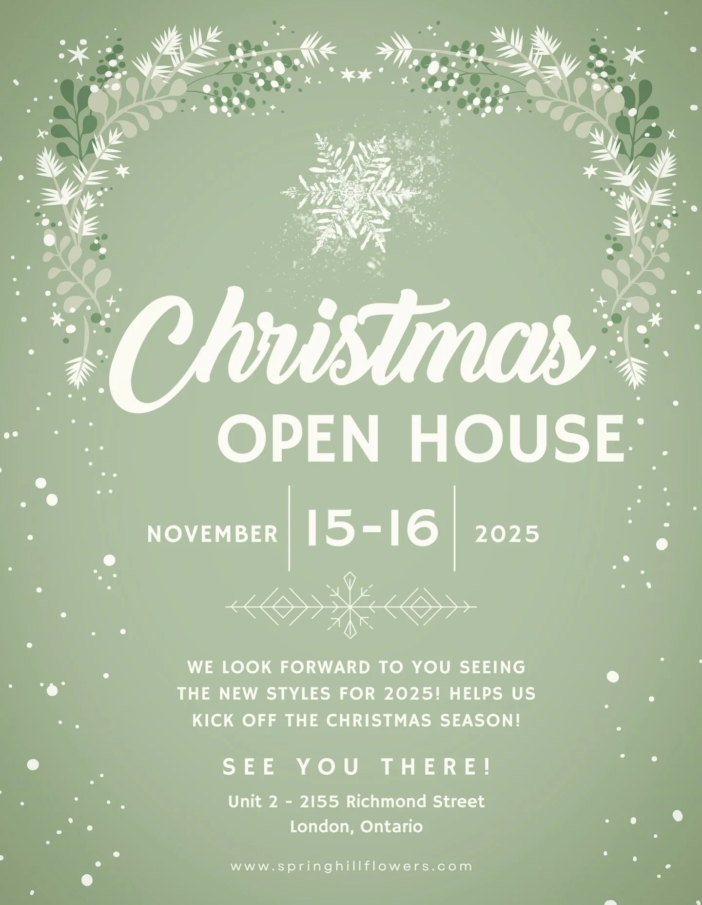 Hey everybody!! We have been getting A LOT of questions since Thanksgiving passed, about when our Christmas will be available!
Our Open House will be Saturday November 15th and Sunday November 16th. 
Due to our main window and whole front of our shop