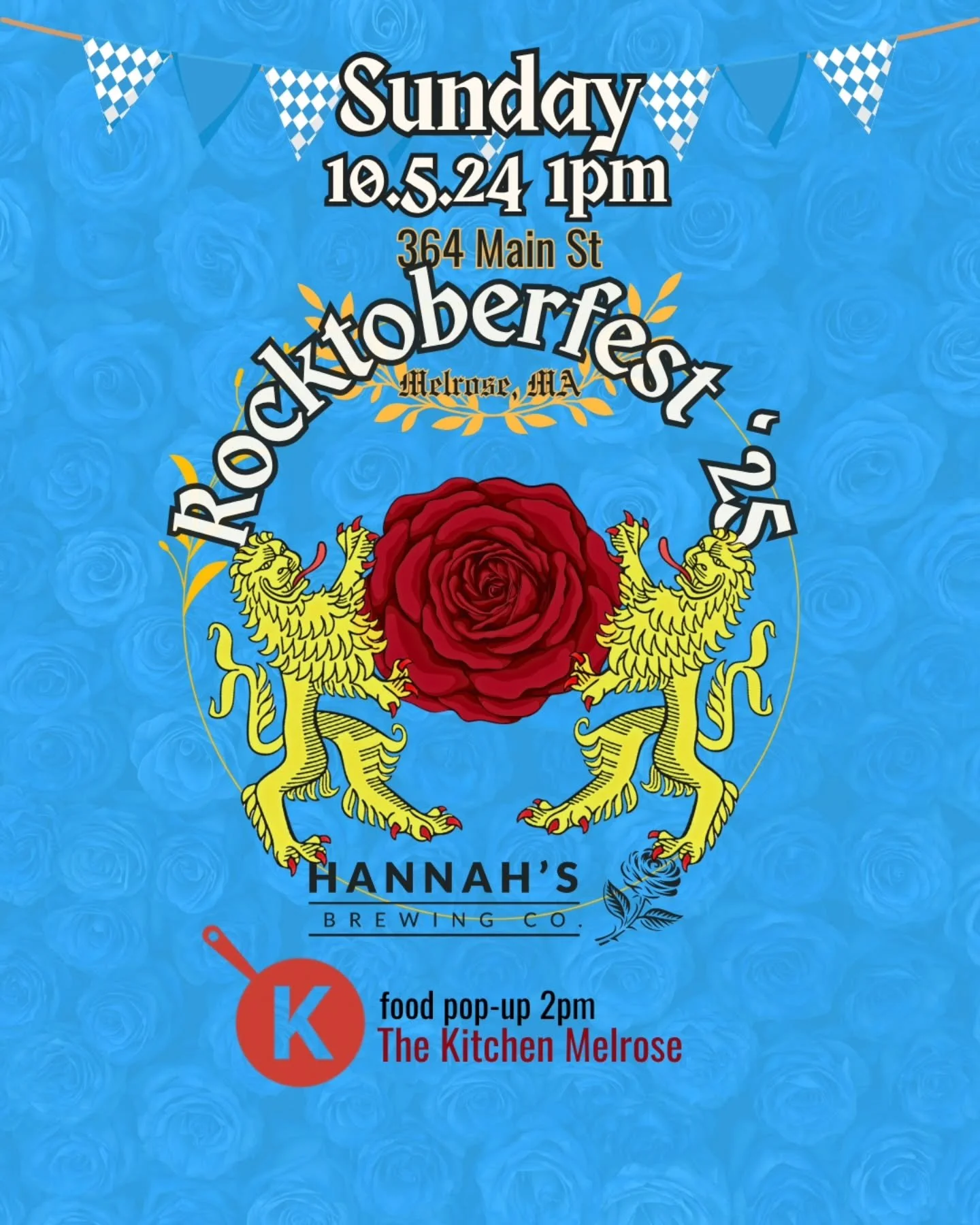 Rocktoberfest
Sunday from open to close (1 to 7pm) we are cranking the greatest tunes from the greatest rock artist of all time on a huge sound system, and slinging the best German-style beers around
2pm @thekitchenmelrose will be in the house serv