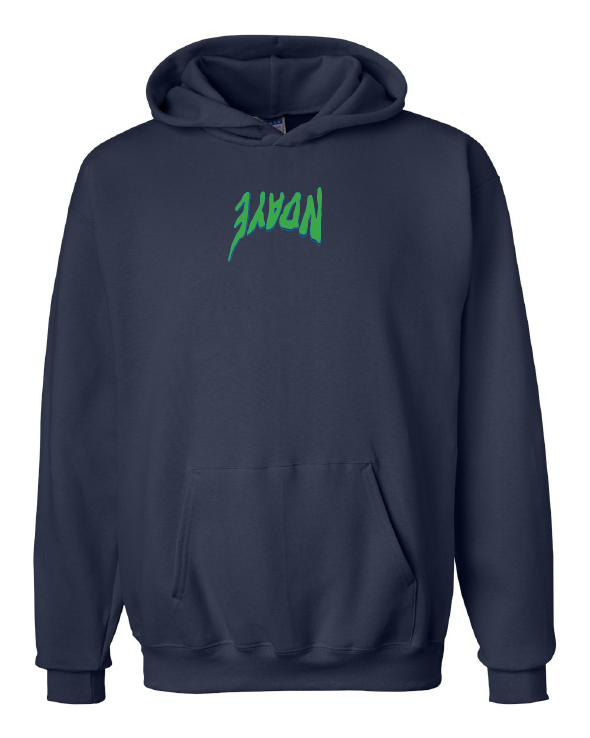 Custom Logo Hoodie - Navy