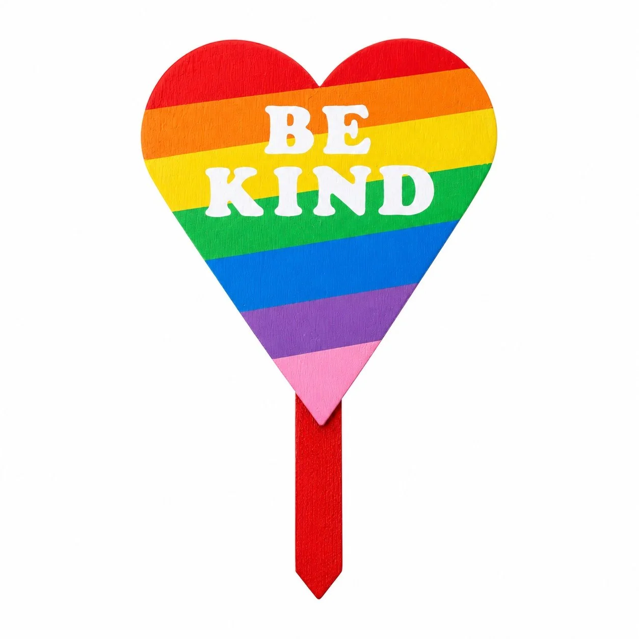 Rainbow Yard Heart
