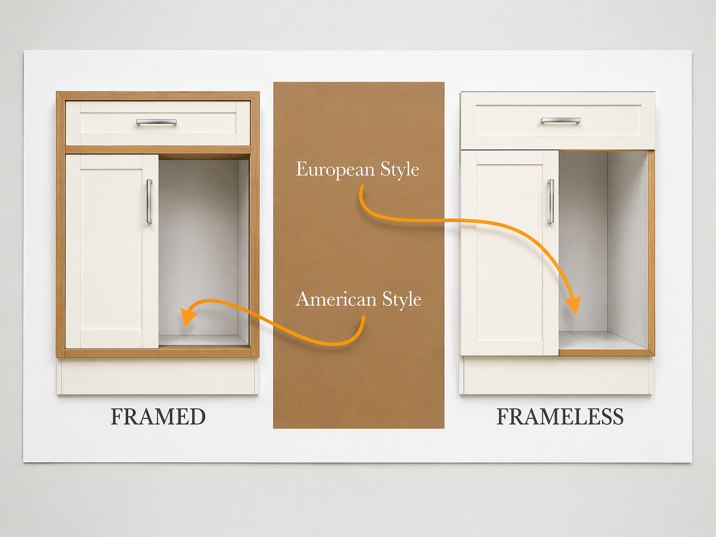 What in the World are Frameless Cabinets?