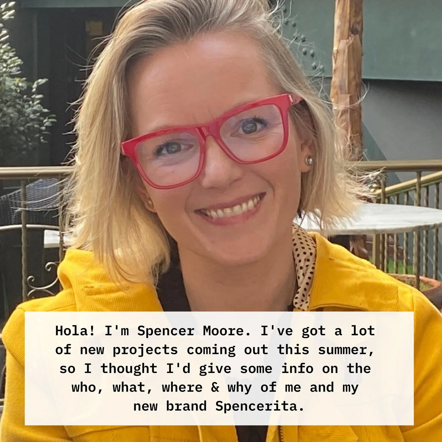 Hola! I'm Spencer Moore. I've got a lot of new projects coming out this summer, so I thought I'd give some info on the who, what, where &amp; why of me and my new brand Spencerita.

I grew up in Raleigh, North Carolina and came to Barcelona in 2016 f
