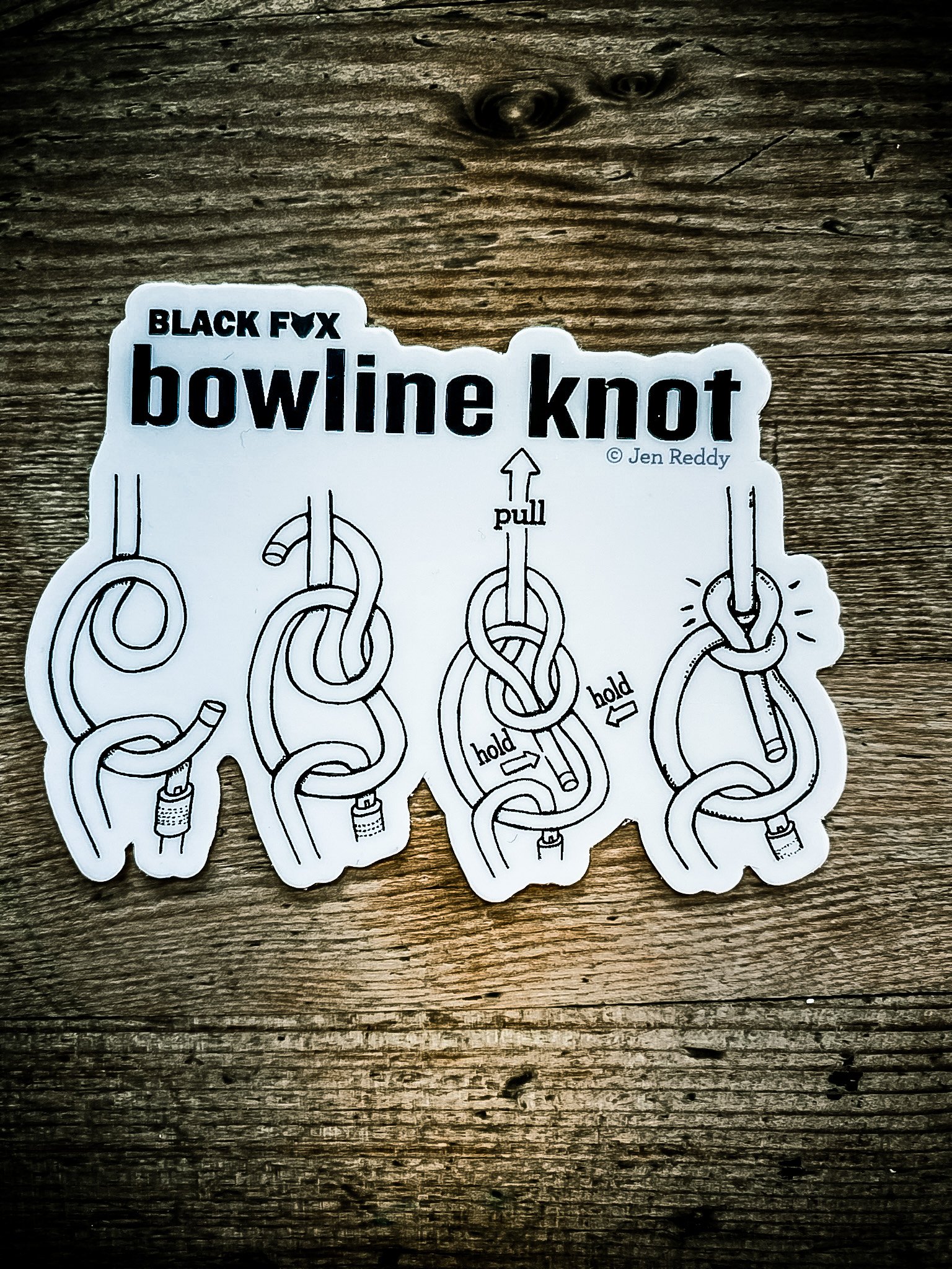 Bundle of rescue knot stickers for rescue, whitewater, and climbing — Black  Fox Rescue Institute