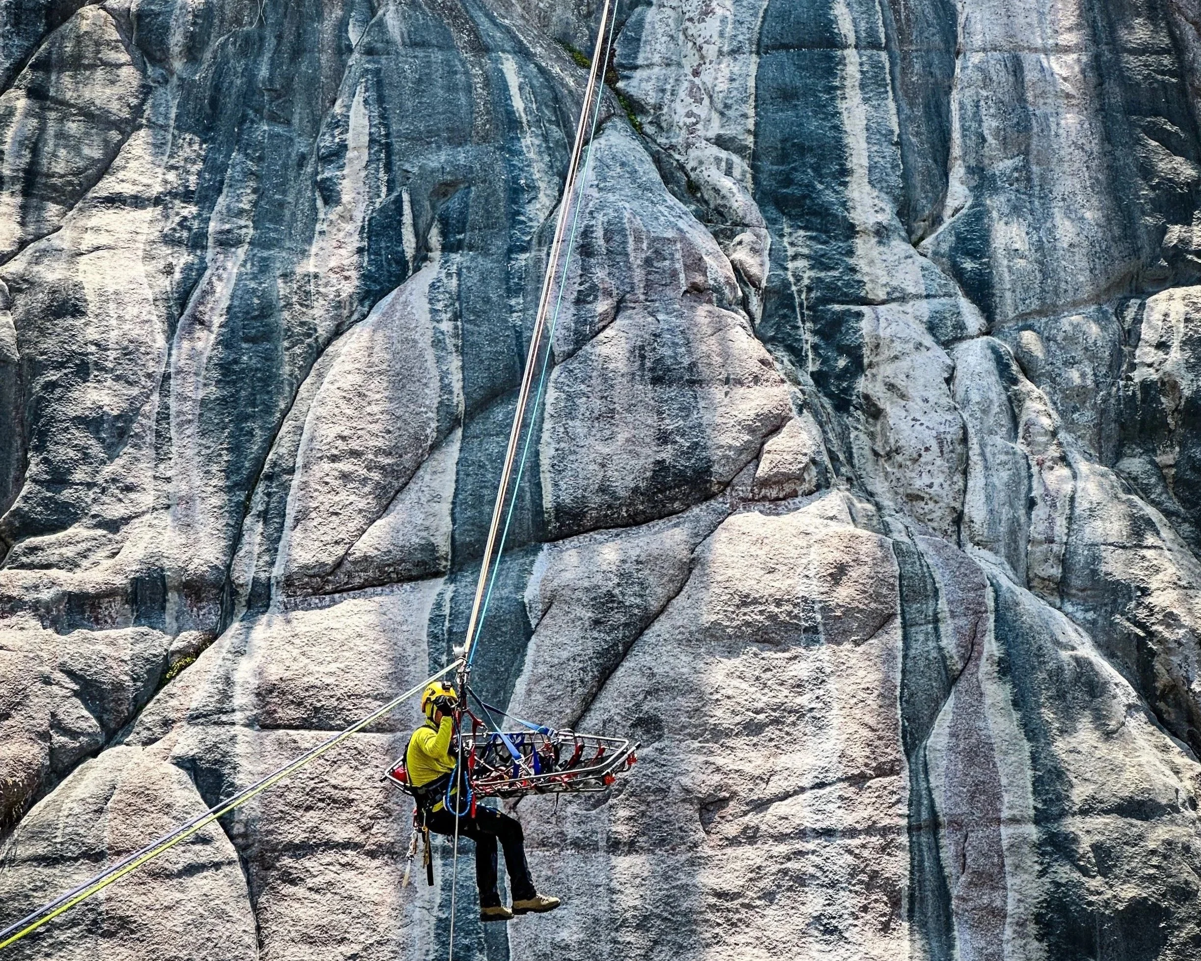 Technical Rescuer Training in Rigging Highlines for Rope Rescue