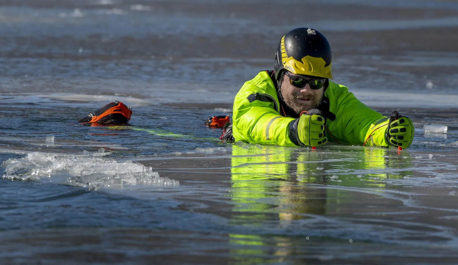 Ice Rescue Rope System Surface Ice Rescue Courses - Ice Rescue Technician | Rescue3 ...
