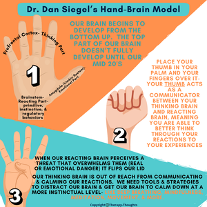 Hand Brain Visual Teaching Kids What Emotional Regulation Is- Dr. Siegel’s Hand-Brain ...