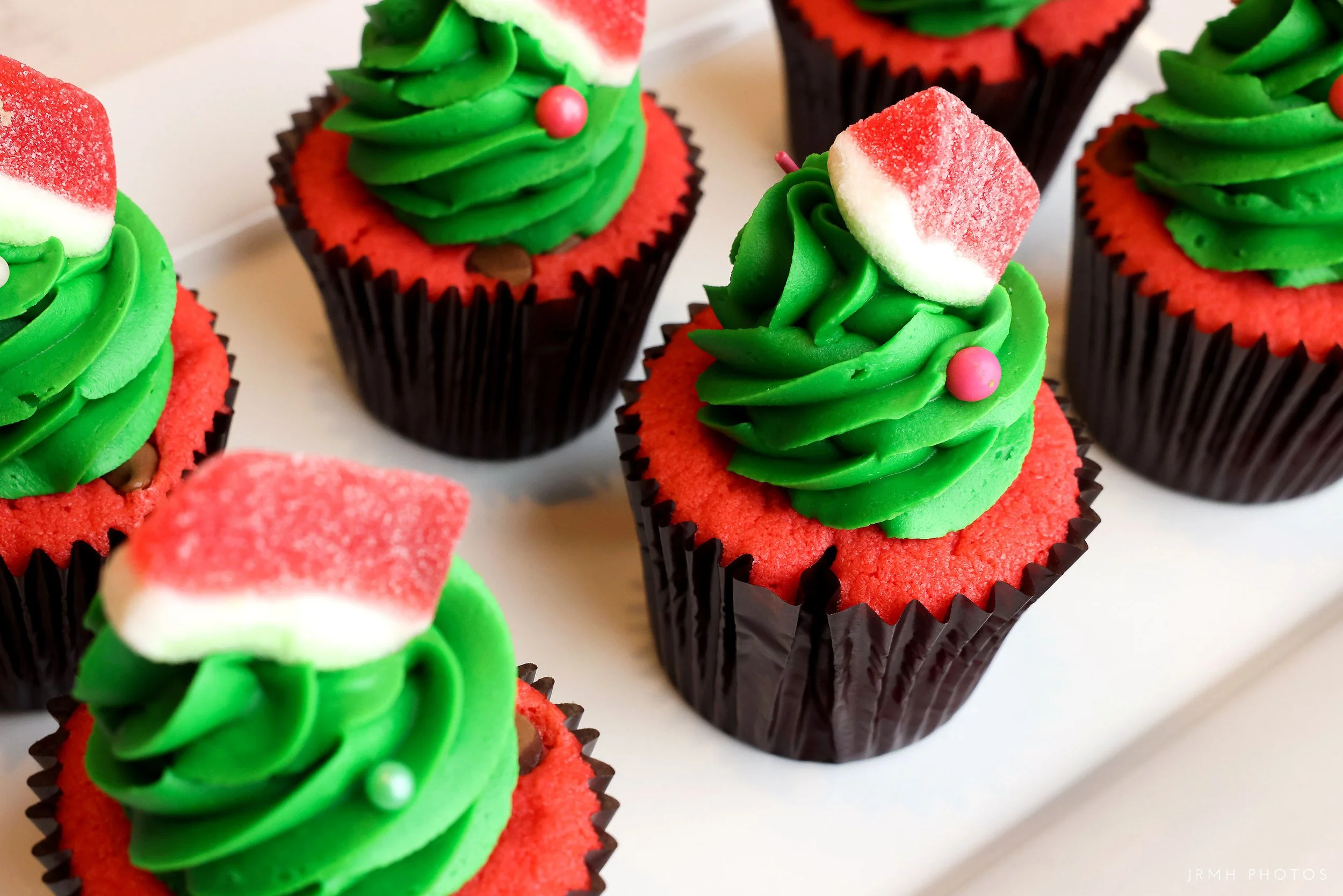 Classic Dozen Cupcakes with all Refreshing Summer Watermelon Cake with Chocolate chips and birthday sprinkles