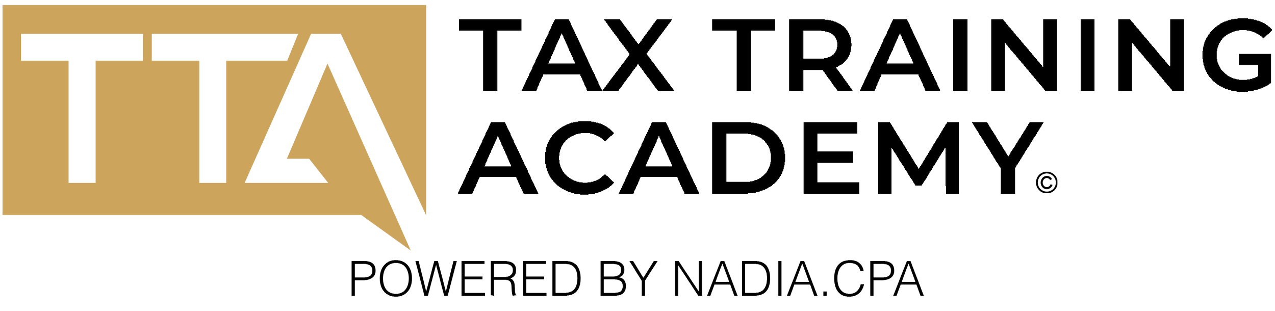 Tax Training Academy logo powered by Nadia Rodriguez CPA CTC - tax advisor and coach for tax professionals
