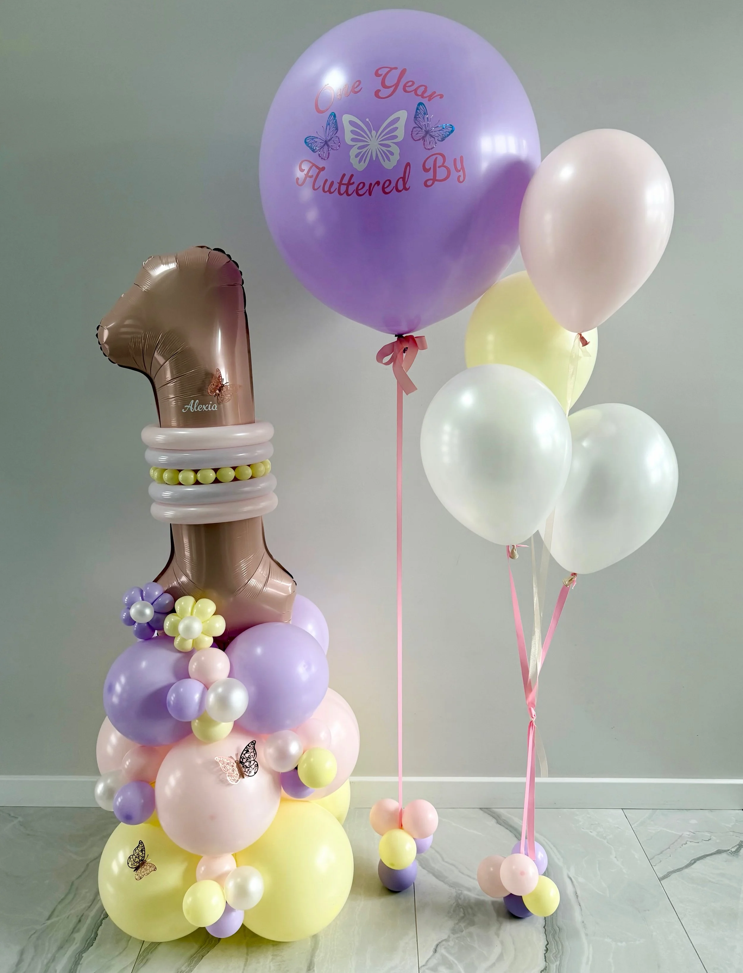 💕🌸🦋ONE YEAR FLUTTERED BY🦋🌸💕

Our number stack and helium bouquet are the perfect way to celebrate a sweet first birthday 

📍Available for delivery or pickup in North Huntingdon 

#letsgetitpoppinco #firstbirthday #pittsburgh #butterflybirthday