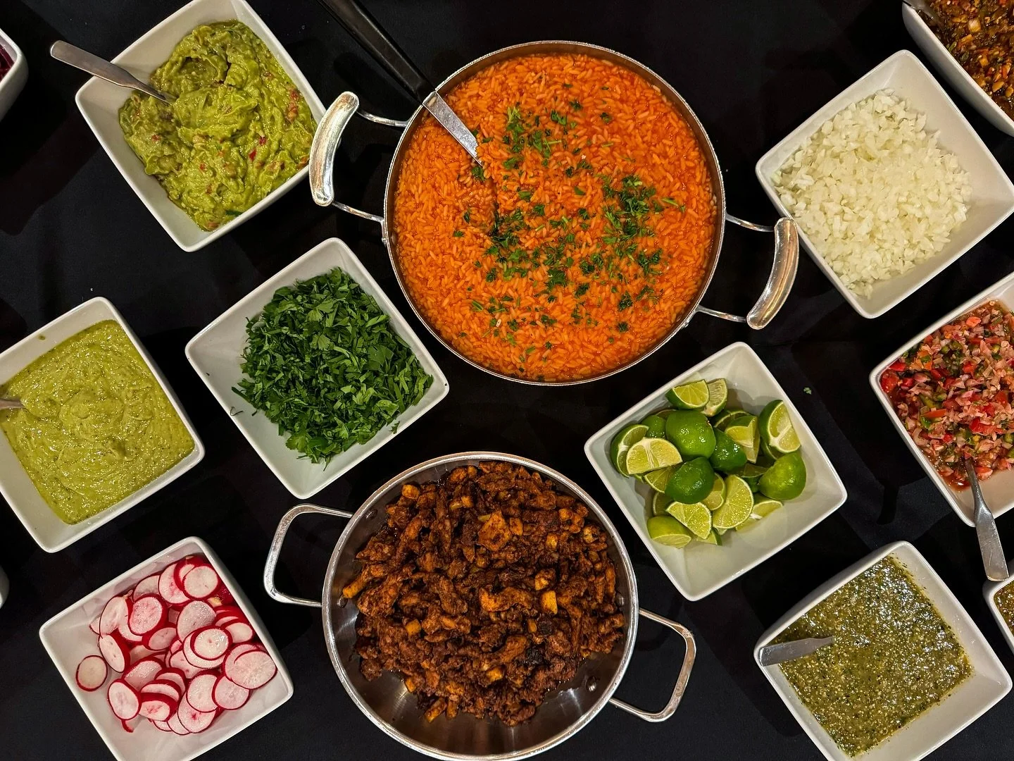 Who doesn&rsquo;t love a taco bar!?! 
.
.
.
.
#taco #tacobar #catering #partycatering #eventcatering #weddingcatering #weddingcaterer #caterer #kccaterer #kcwedding #kansascity