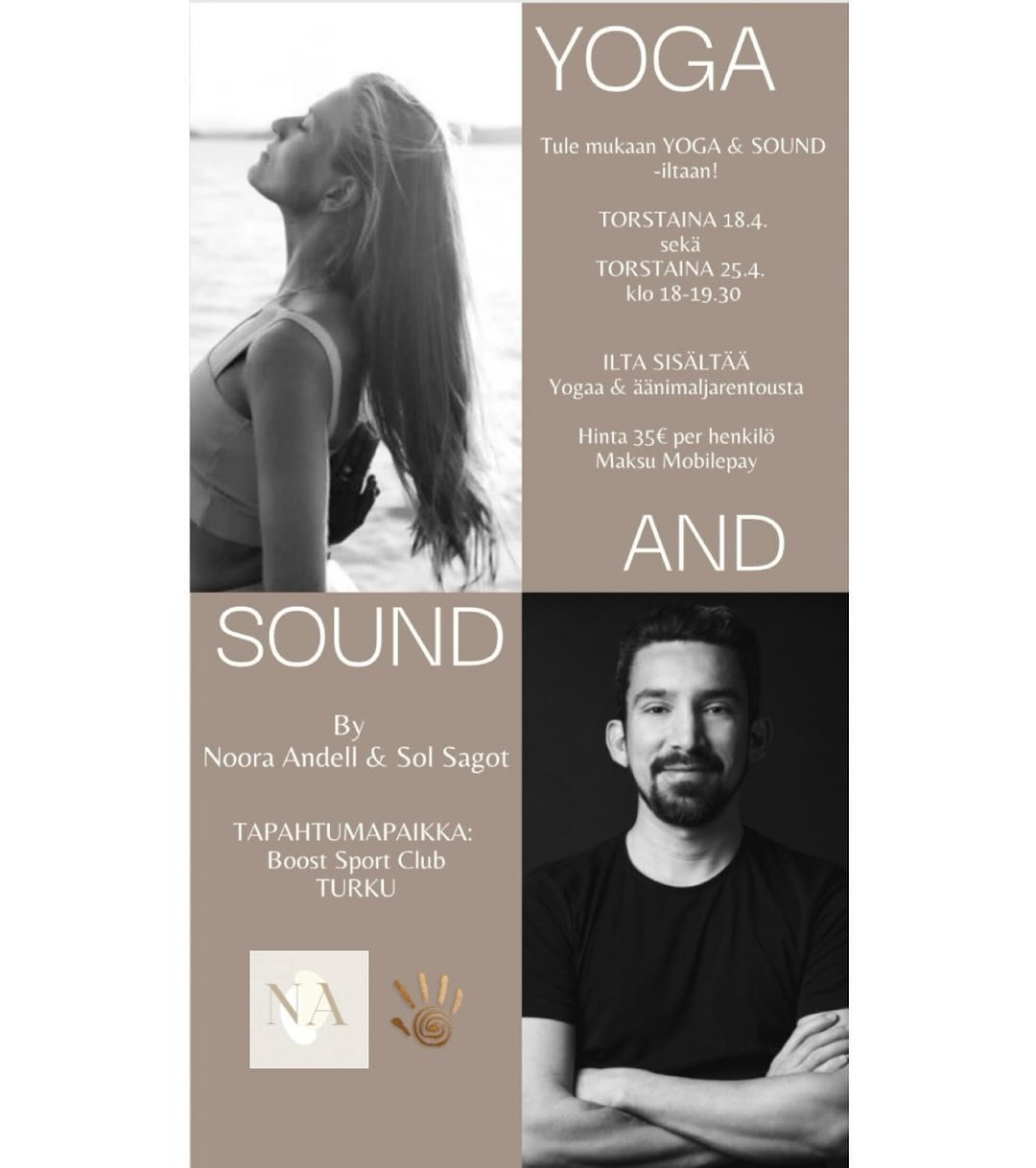 Yoga &amp; Sound coming up next week at @boostsportsclub.fi with @n.a.health 

Very few spots available at this point 

Send me a message if you want to participate 

#soundhealing #yoga #wellnes #turku