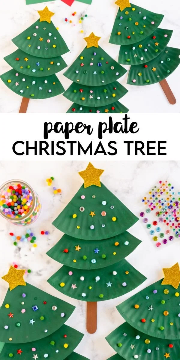 Paper Plate Christmas Tree Craft