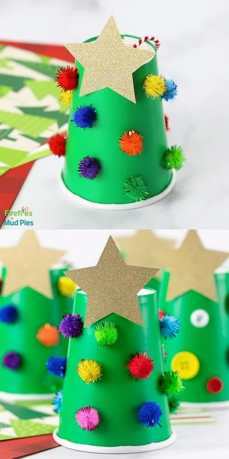 Cup Christmas Tree Craft