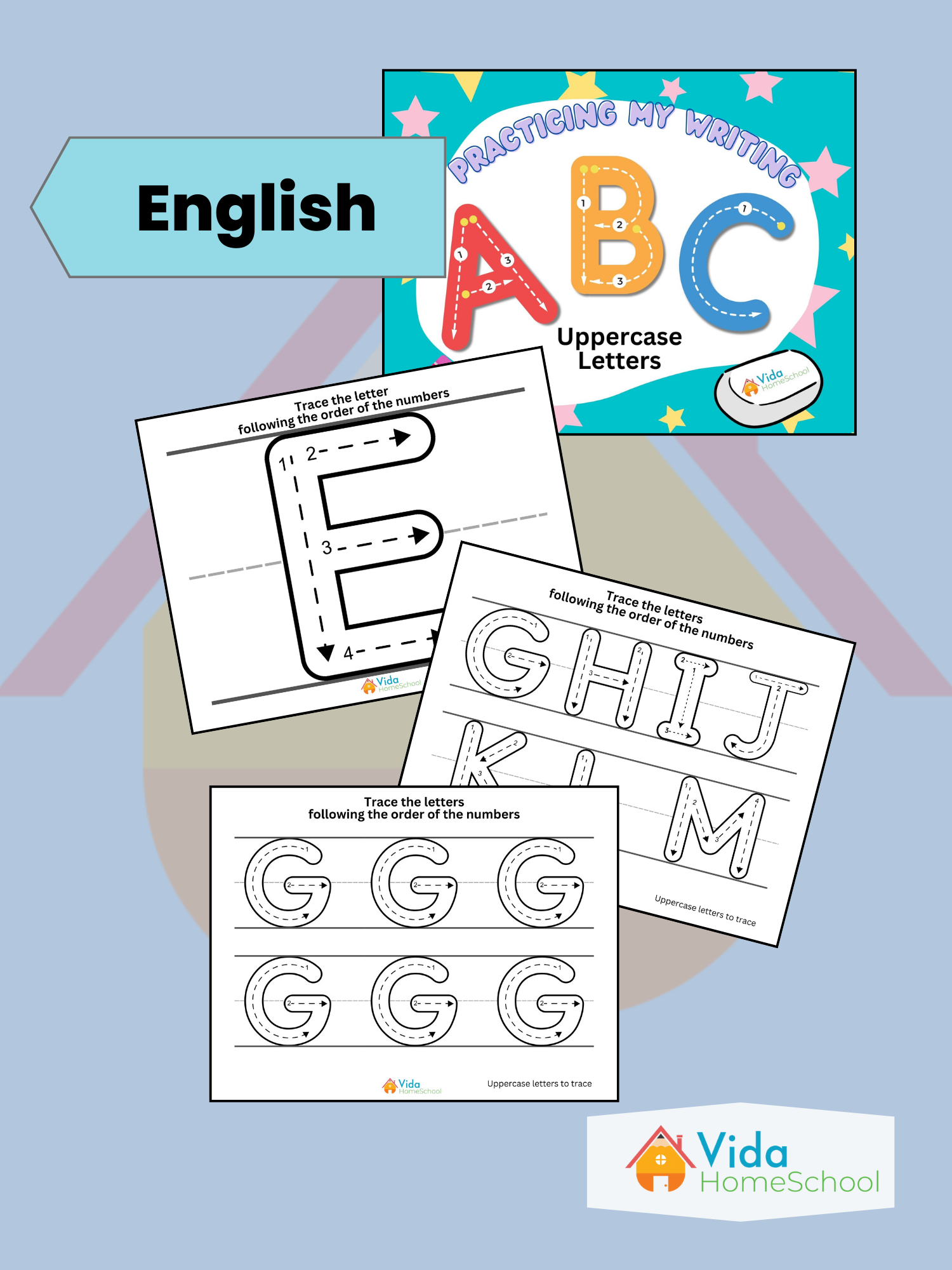 "Practicing My Writing" Uppercase Letters