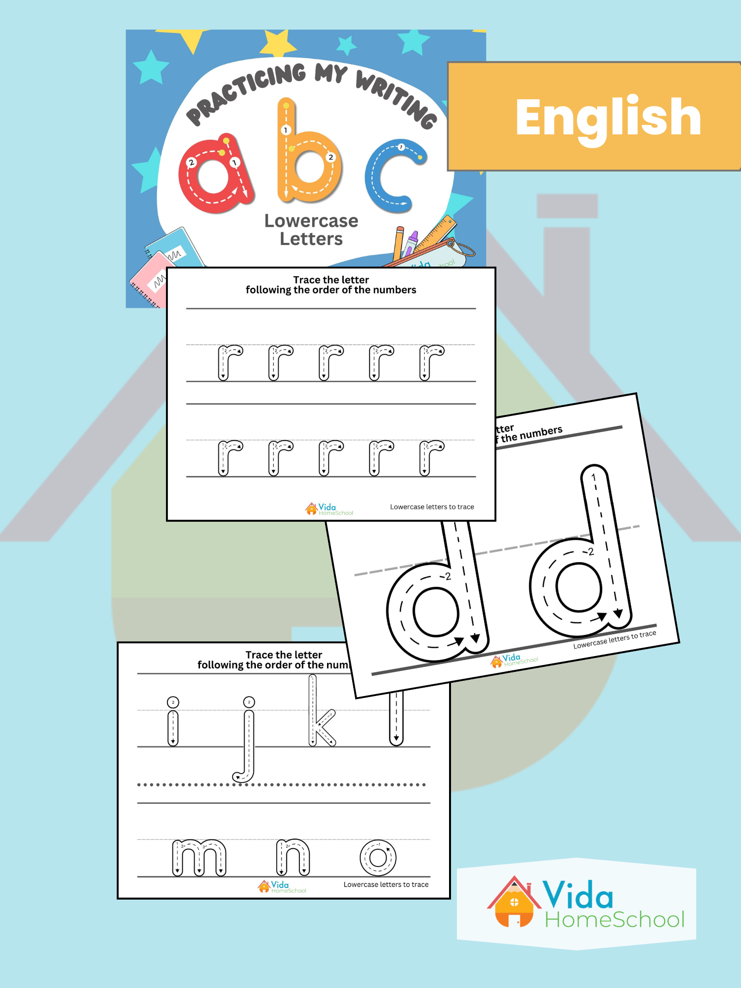 "Practicing My Writing" Lowercase Letters