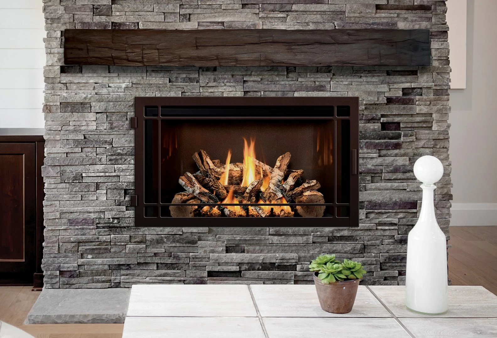 Indoor Gas Fireplace Gas Fireplaces - Brubaker Showroom