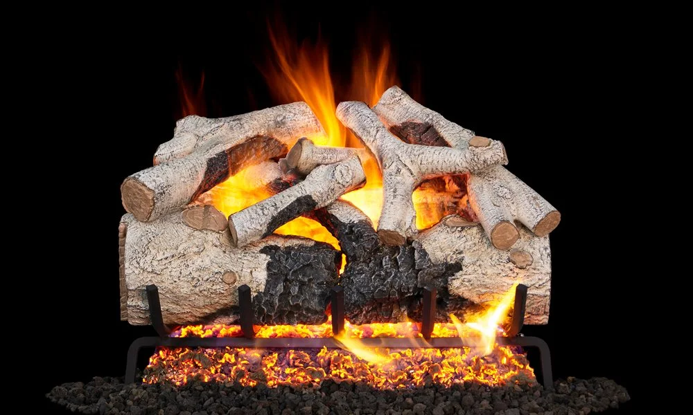 Indoor Gas Fireplace Gas Logs - Brubaker Showroom